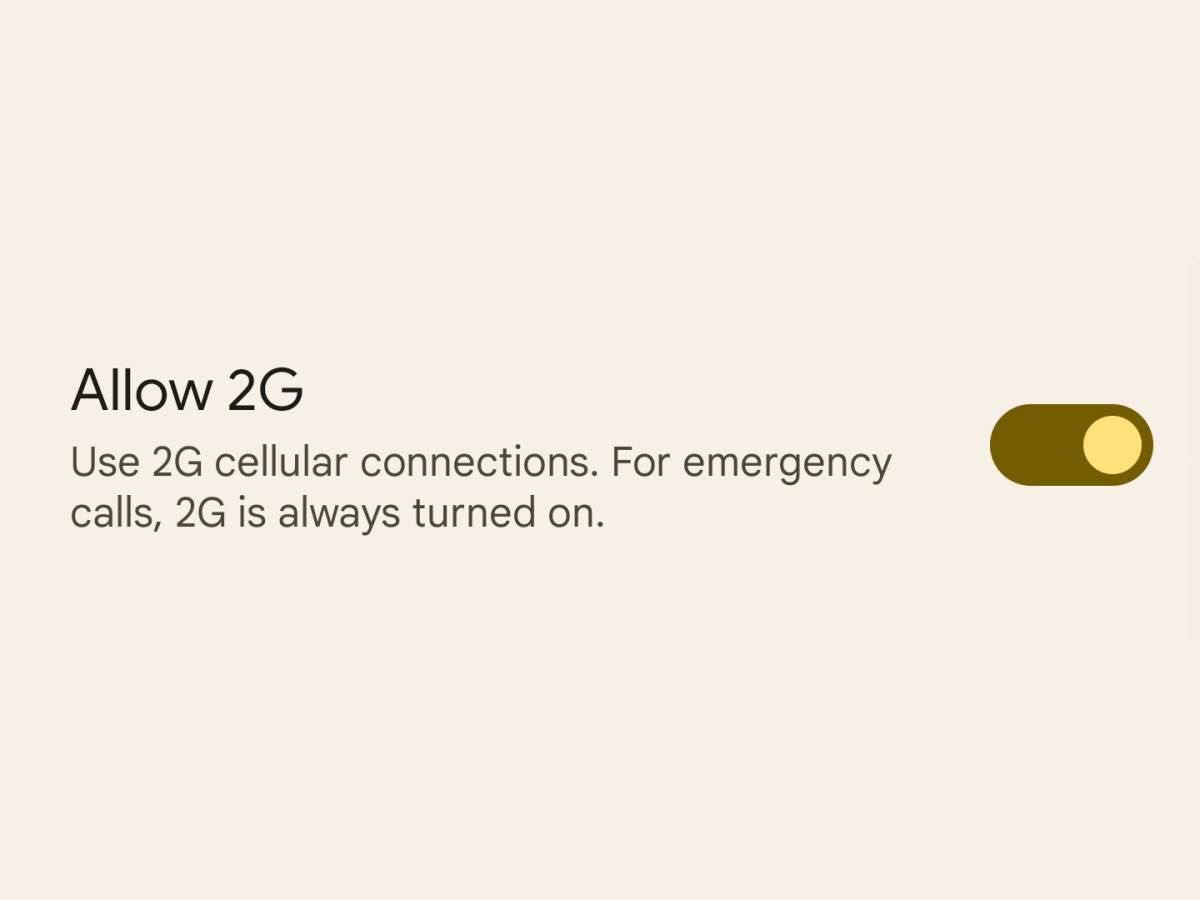  2G mreža Android 12 isključivanje 
