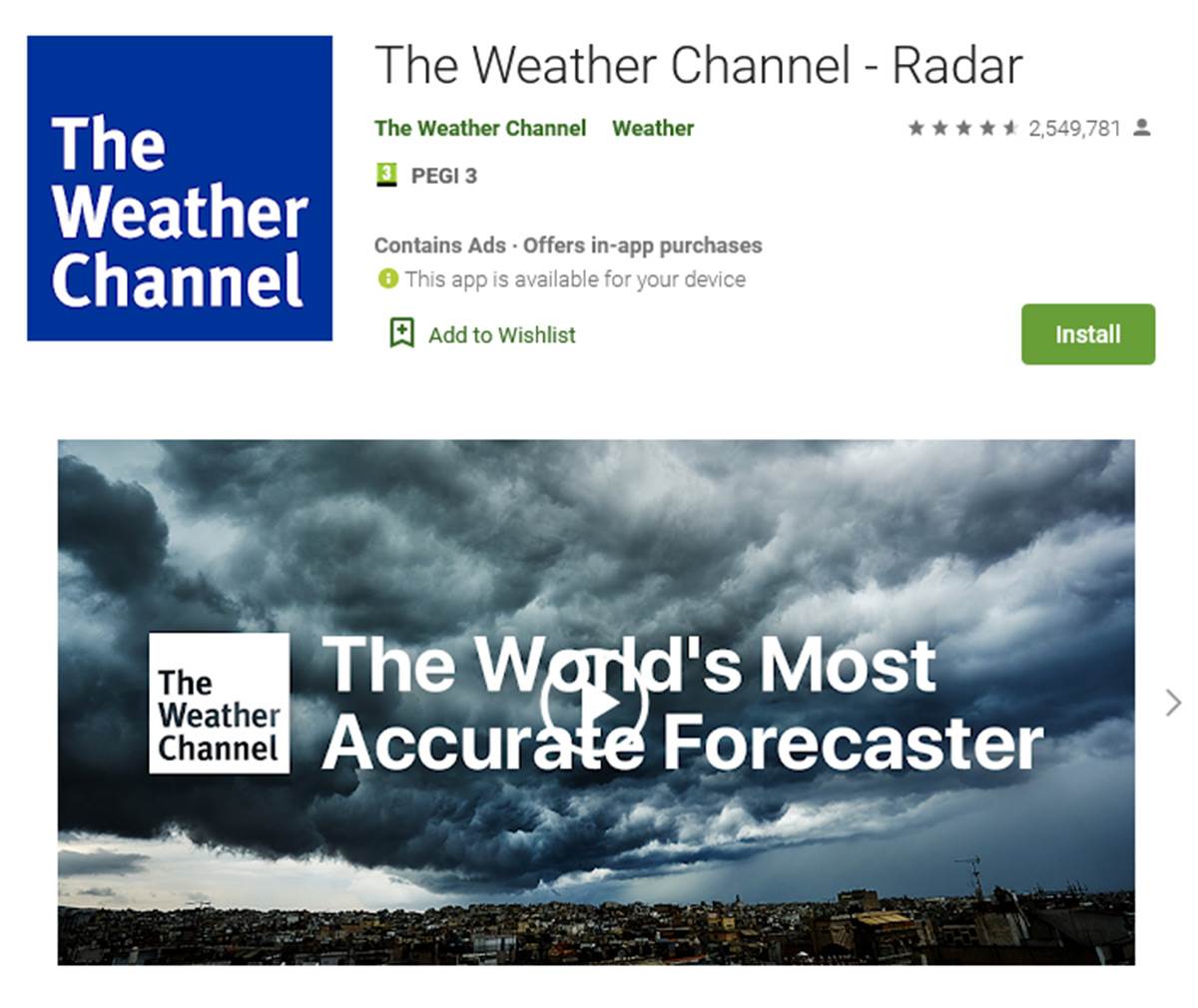 Vremenska prognoza - Smart Life/ The Weather Channel   Vremenska prognoza - Smart Life/ The Weather Channel