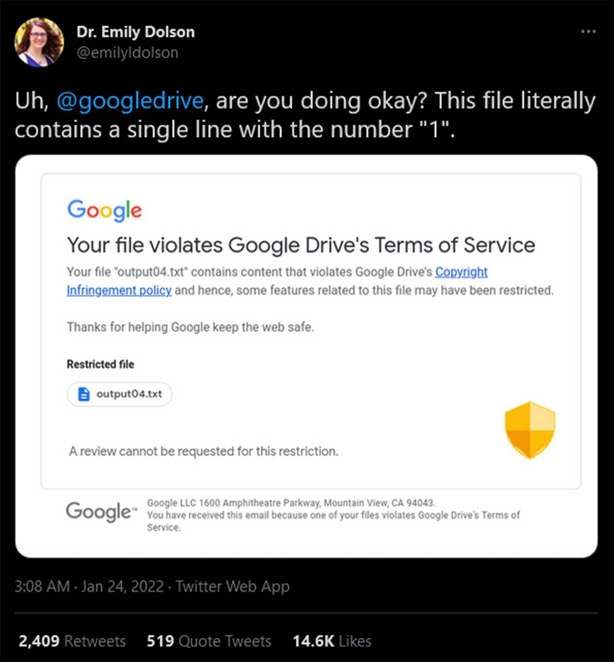  Google Drive problem - Smart Life/ Twitter 