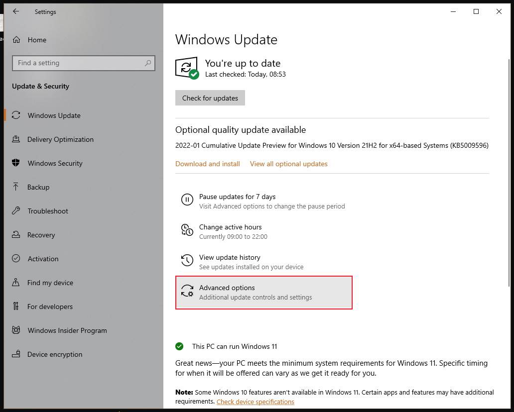  Advanced options, - SmartLife / Marko Nešović / Windows 10 / Printscreen 