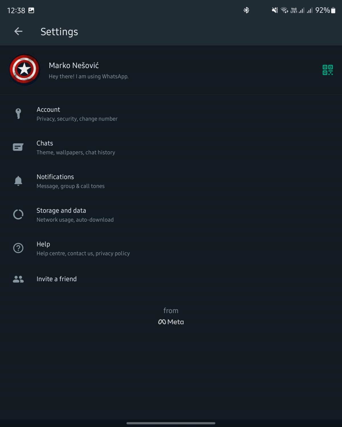  WhatsApp podešavanja na mobilnoj aplikaciji - SmartLife / Marko Nešović / WhatsApp 