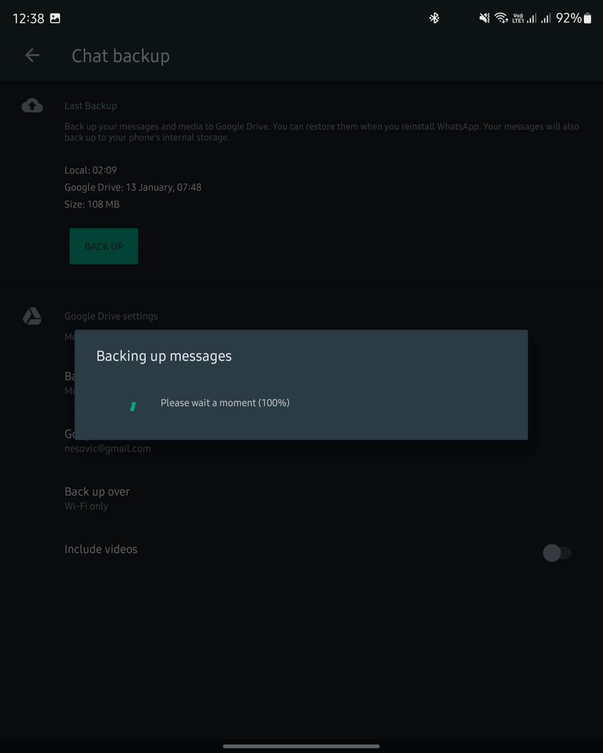  WhatsApp backup proces - SmartLife / Marko Nešović / WhatsApp 