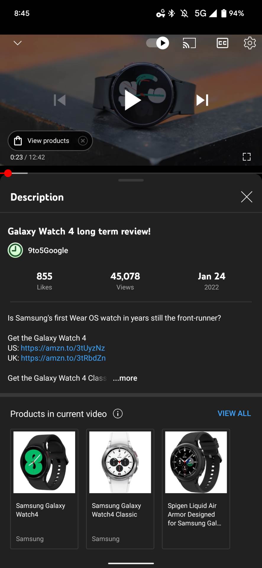  YouTube novi izgled plejera 2.jpg - SMartLife / YouTube / 9to5Google 