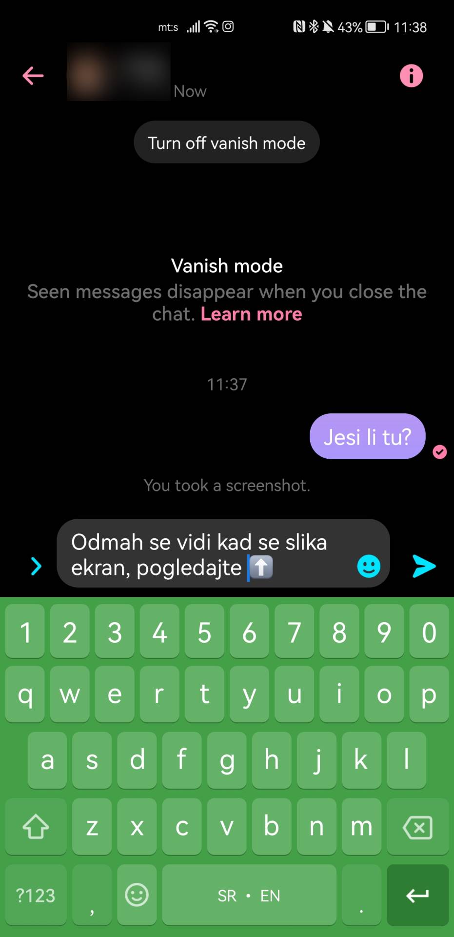 Messenger ScreenShot upozorenje se vidi svuda (8).jpg - SmartLife / Marko Čavić   Messenger ScreenShot upozorenje se vidi svuda (8).jpg - SmartLife / Marko Čavić