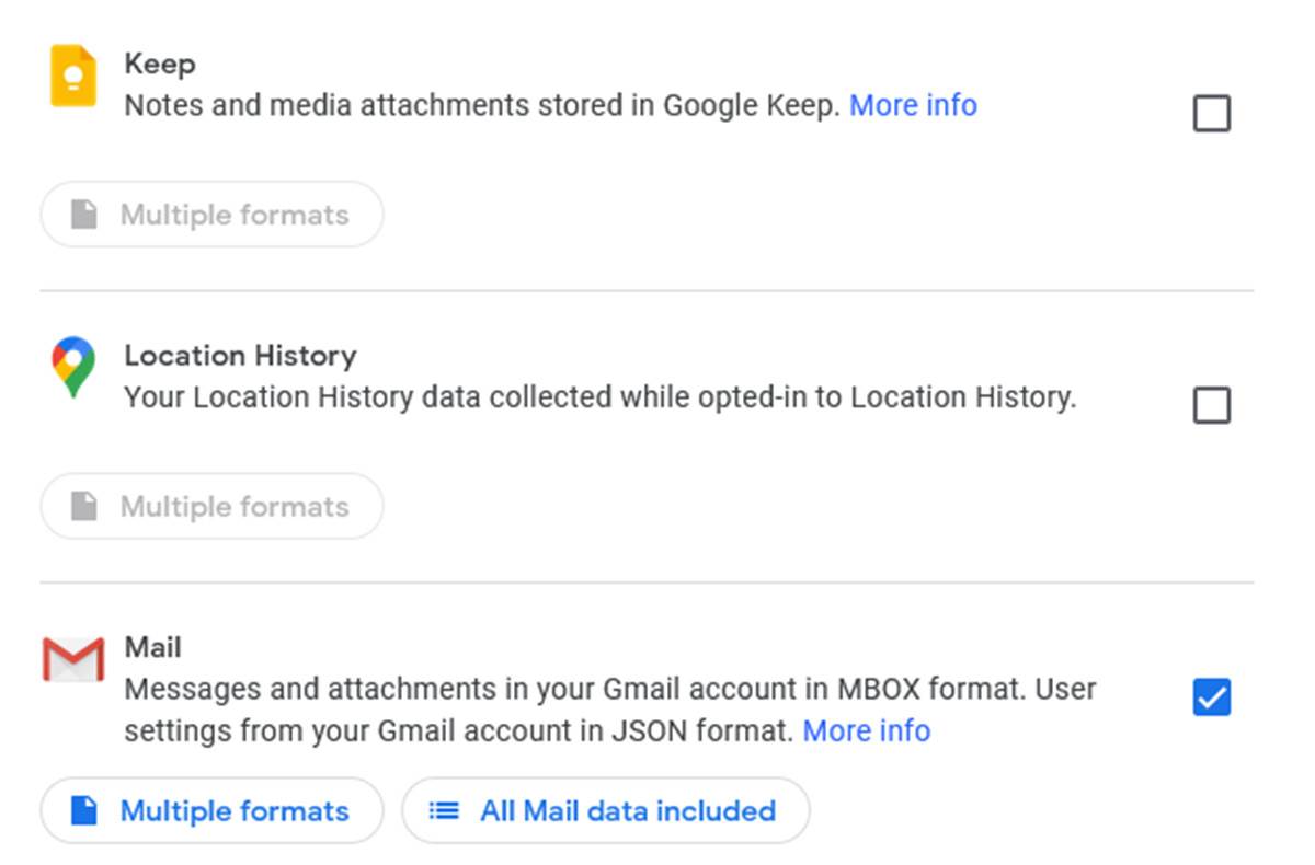  Google Takeout 