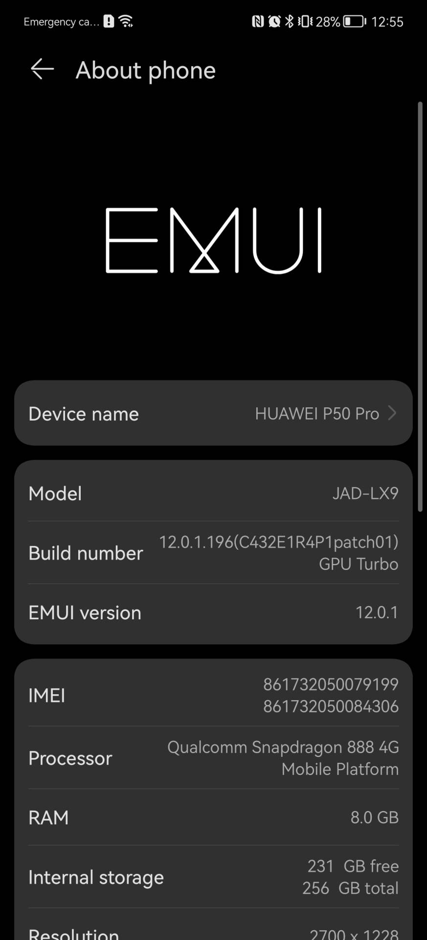  Huawei P50 Pro EMUI 12 interfejs - SmartLife / Marko Čavić 