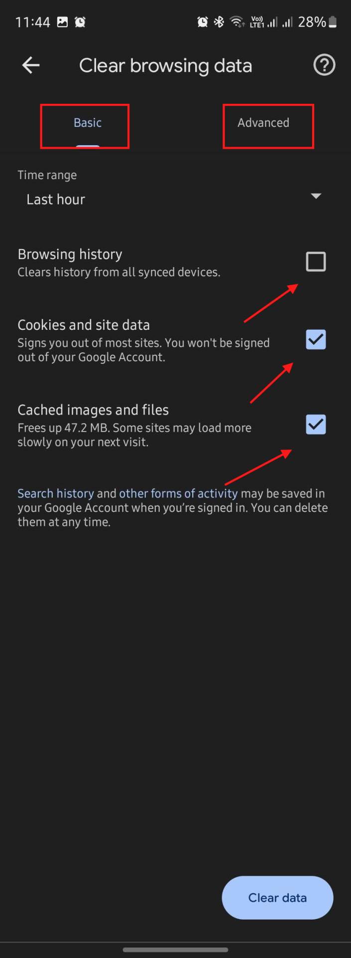  Basic (osnovna) podešavanja za čišćenje podataka u Chrome browseru - SmartLife / Marko Nešović / Chrome 