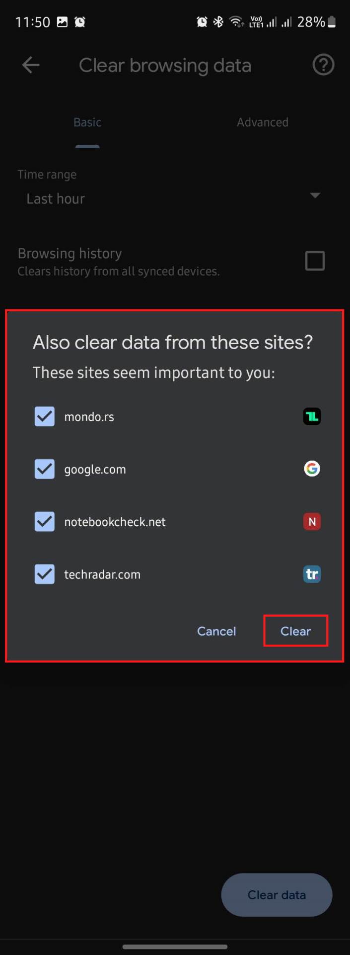  Provera podataka koji se brišu sa Chrome browsera - SmartLife / Marko Nešović / Chrome 