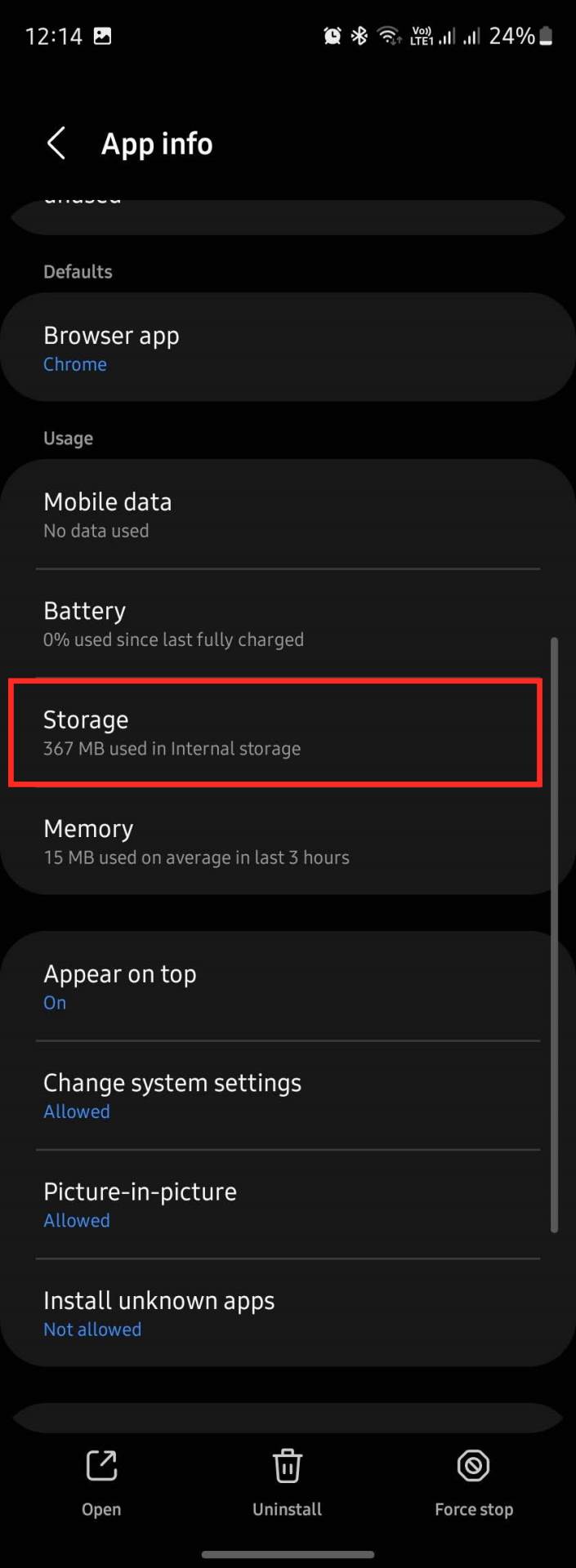  Podešavanja skladišta podataka za Samsung Internet aplikaciju - SmartLife / Marko Nešović / Samsung One UI 