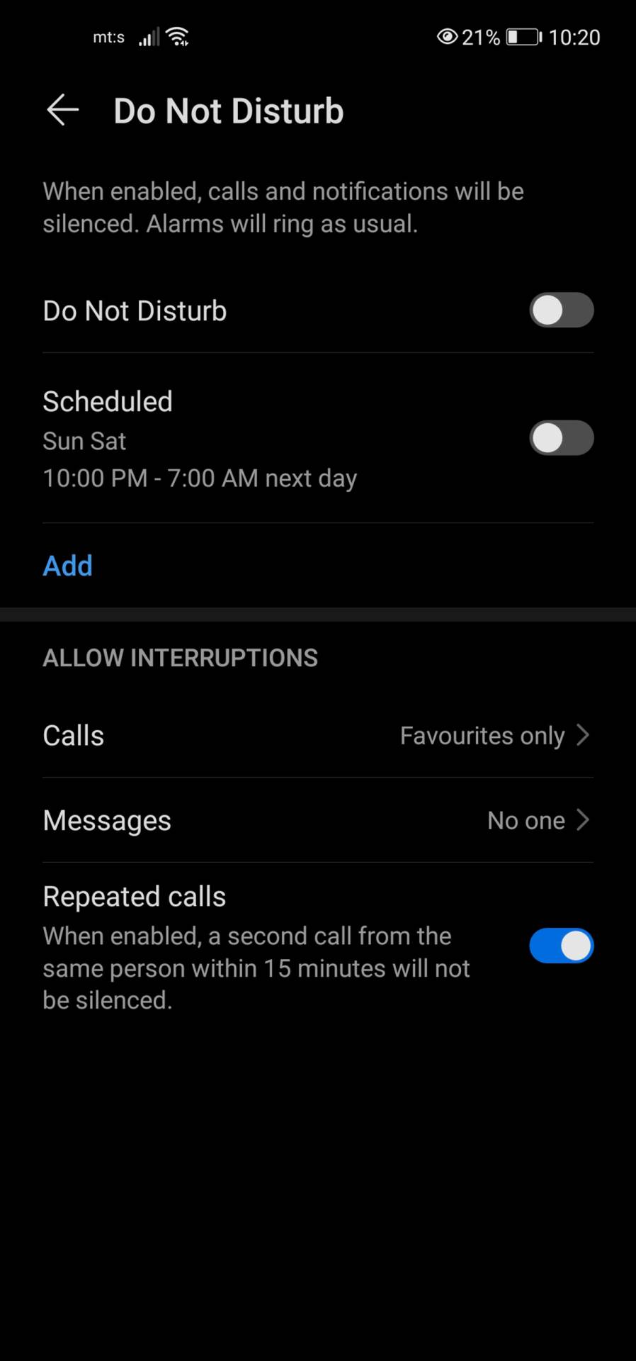 Do Not Disturb   Do Not Disturb