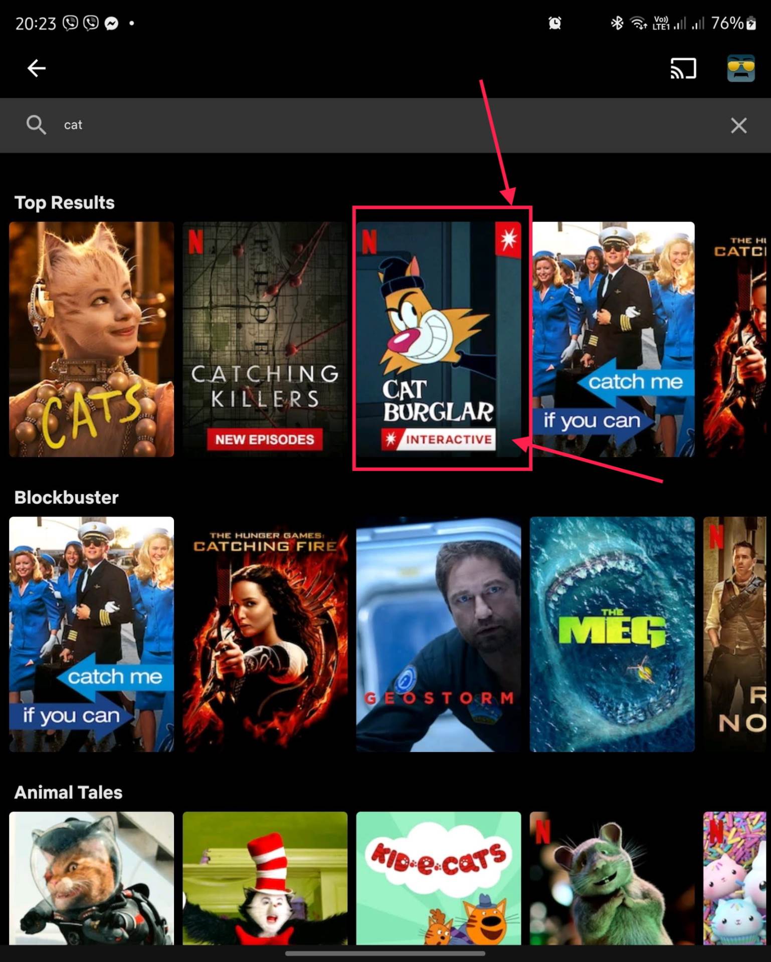  Netflix na telefonu koji podržava interakciju 