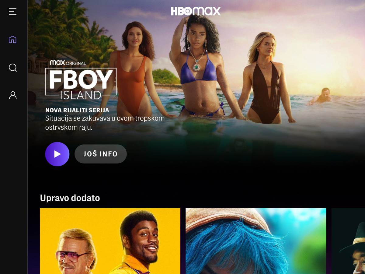  Početna strana nove HBO Max aplikacije za Android - SmartLife / HBO Max / Printscreen 