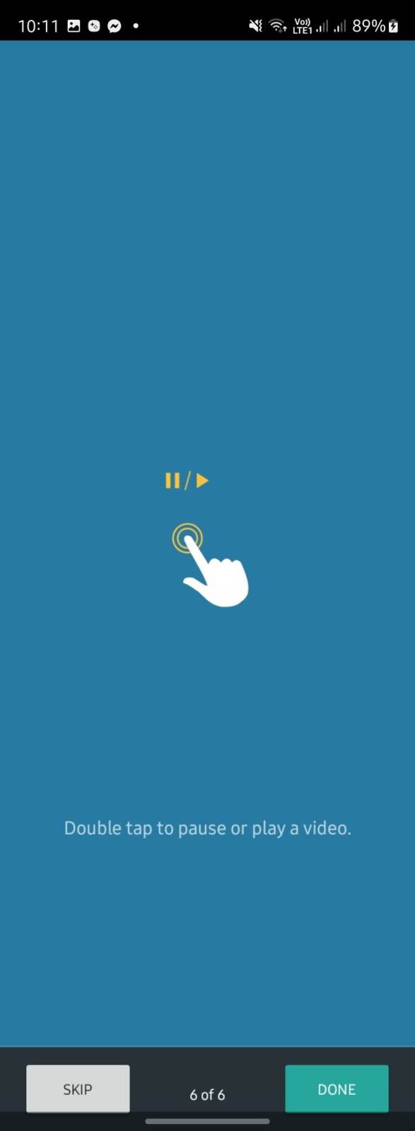  SkyTube navigacija play/pauza 