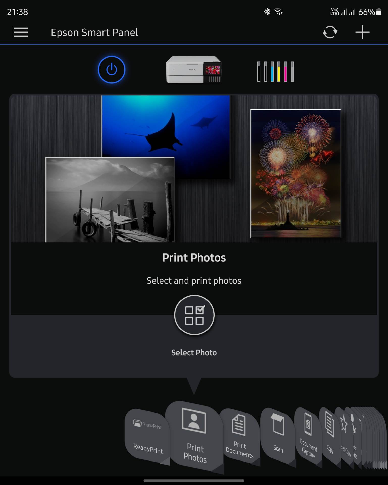  Epson Smart Panel aplikacija naslovna strana - Epson Smart Panel/Screenshot 
