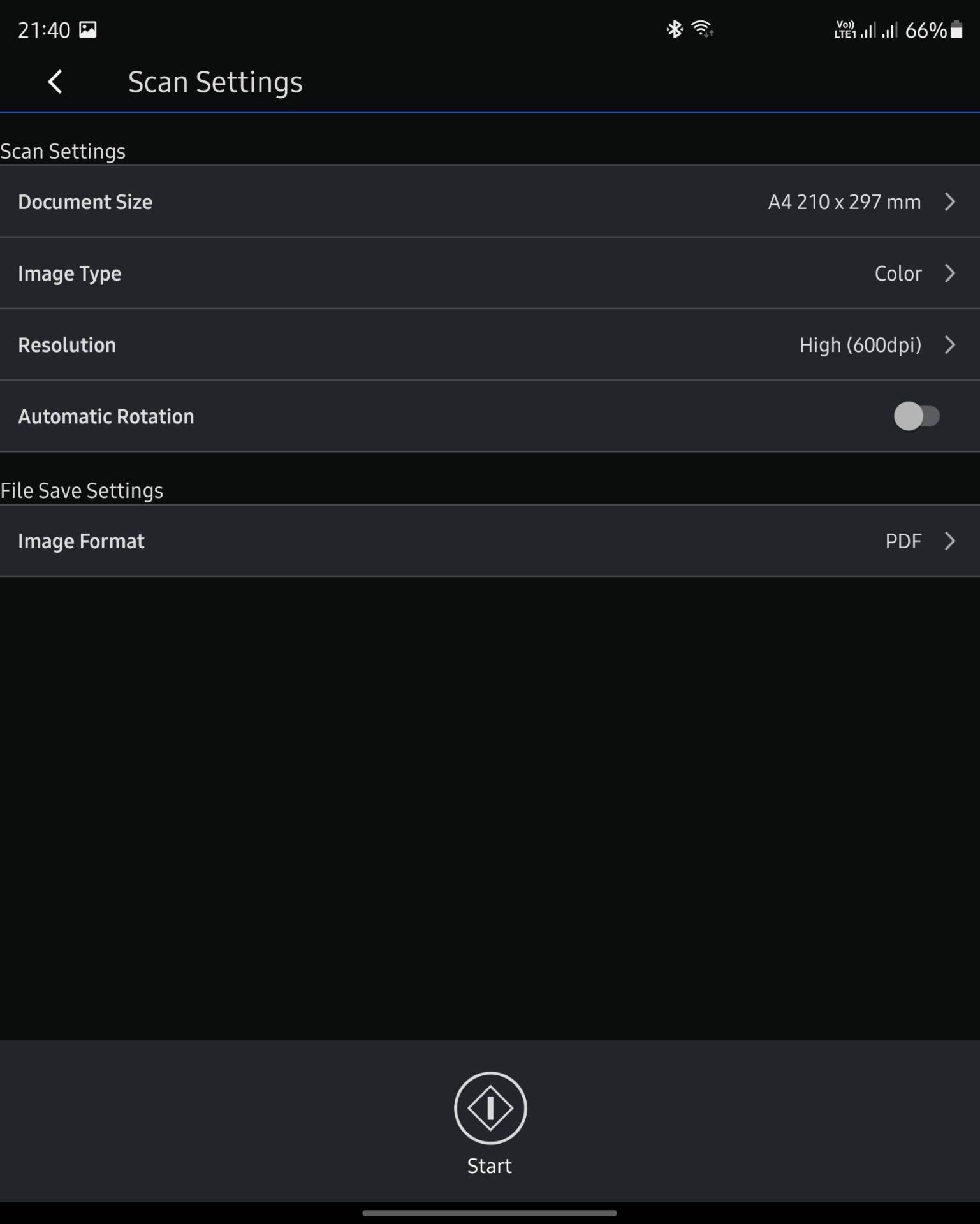  Podešavanje skeniranja - Epson Smart Panel/Screenshot 