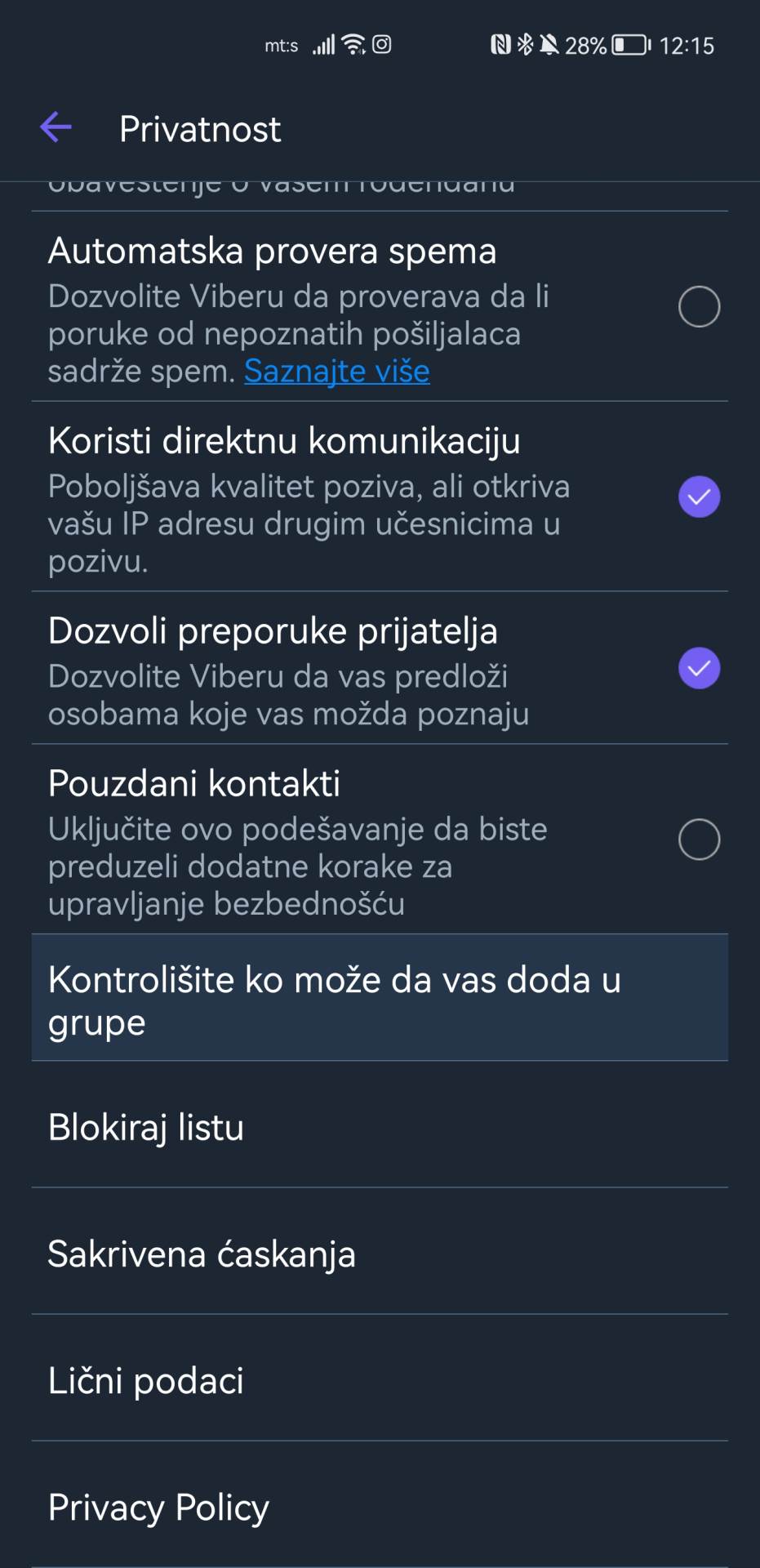  Viber podešavanja aplikacije (9).jpg - SmartLife / Marko Čavić 
