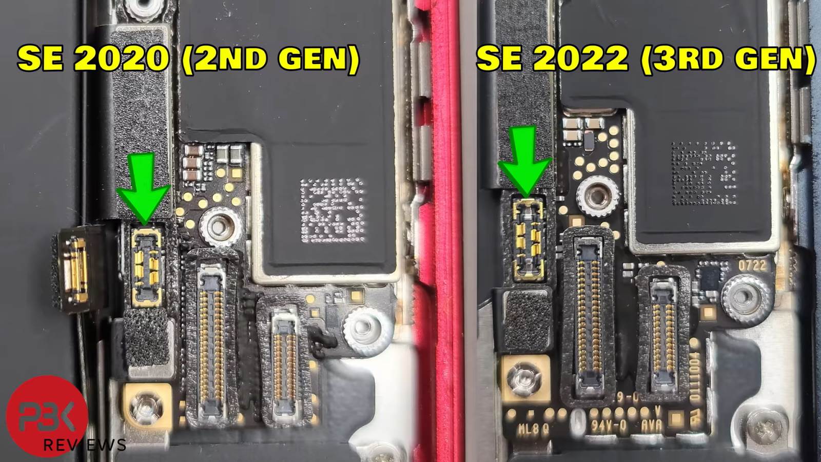 iPhone SE 2020 i 2022 konektori baterije na ploči   iPhone SE 2020 i 2022 konektori baterije na ploči