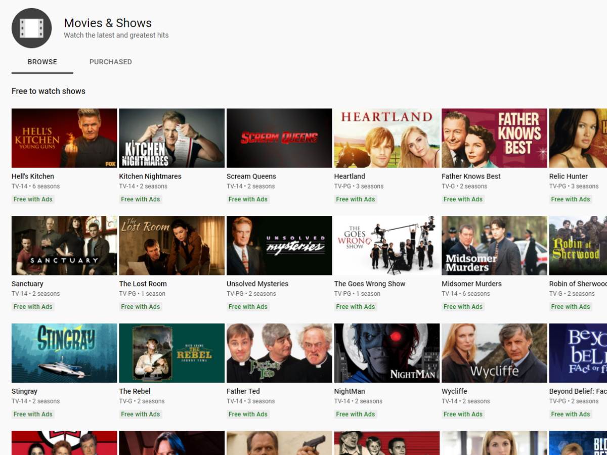 YouTube Movies and Shows   YouTube Movies and Shows
