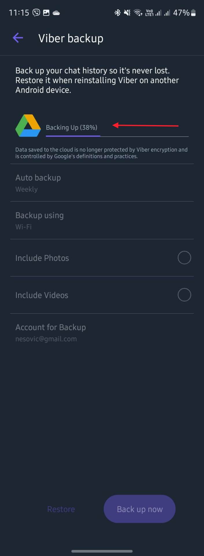 Bekap Viber poruka - Viber/Screenshot   Bekap Viber poruka - Viber/Screenshot