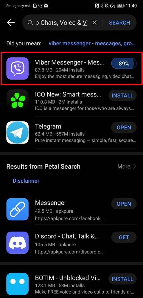 Viber aplikacija u AppGallery - AppGallery/Screenshot   Viber aplikacija u AppGallery - AppGallery/Screenshot