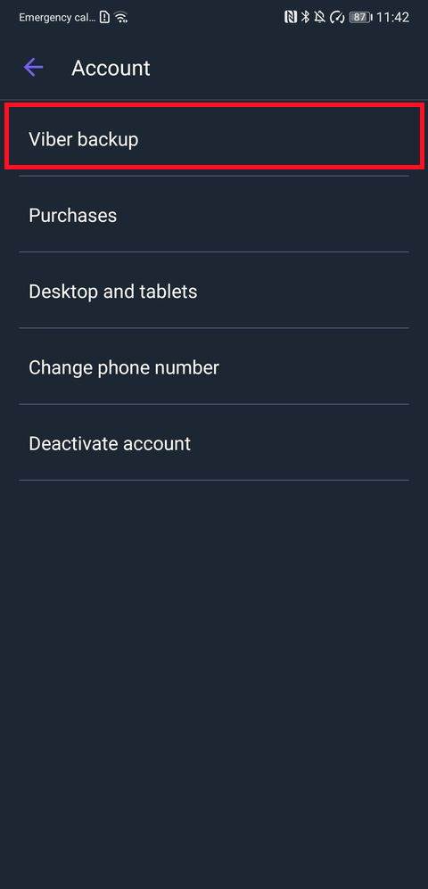  Viber bekap podešavanja - Viber/Screenshot 