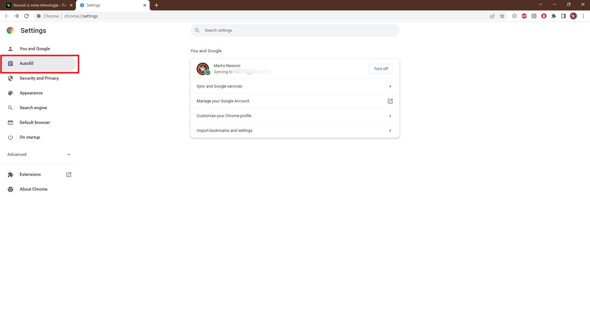  Chrome Autofill.jpg - Marko Nešović/Google Chrome/Screenshot 