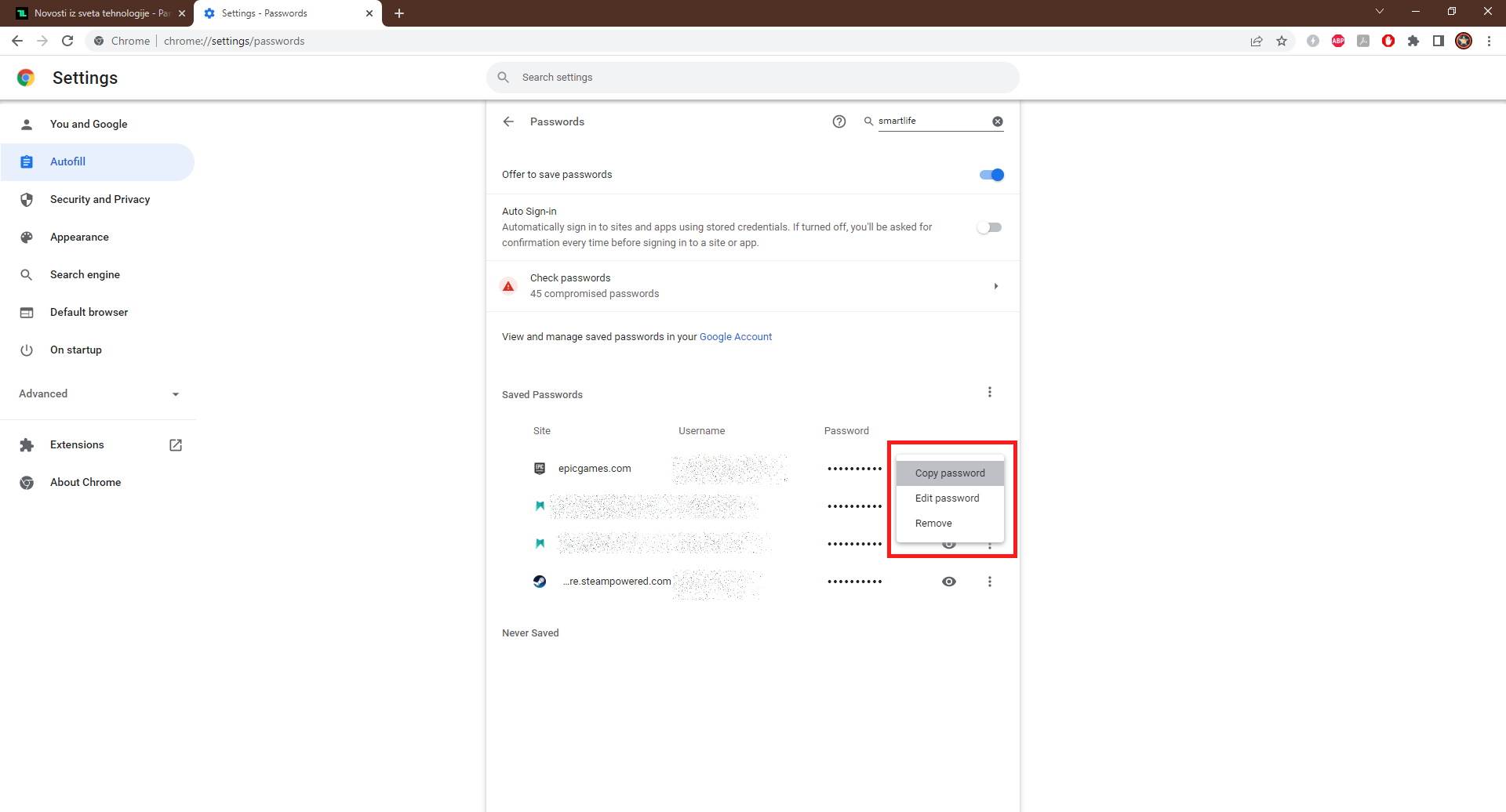  Chrome uredjivanje sifara (2).jpg - Marko Nešović/Google Chrome/Screenshot 