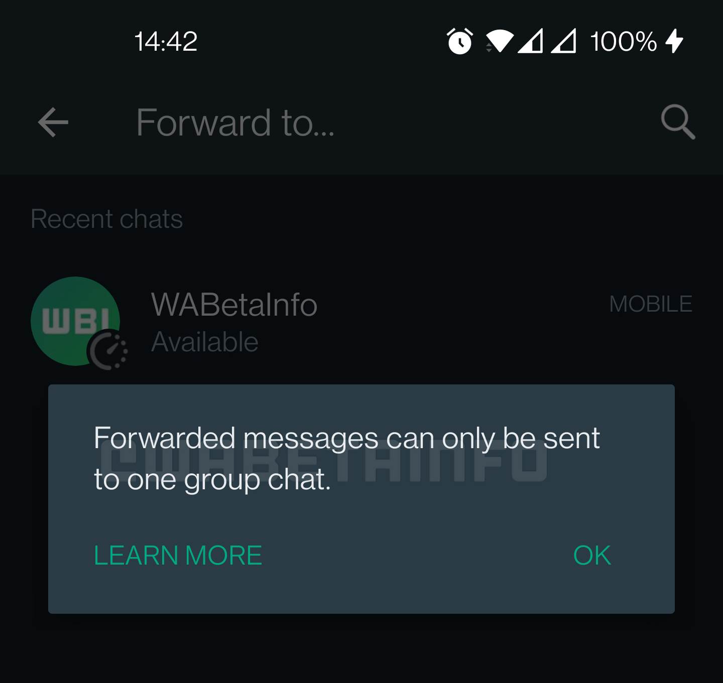  WhatsApp prosleđivanje poruka - Twitter/@WABetaInfo 