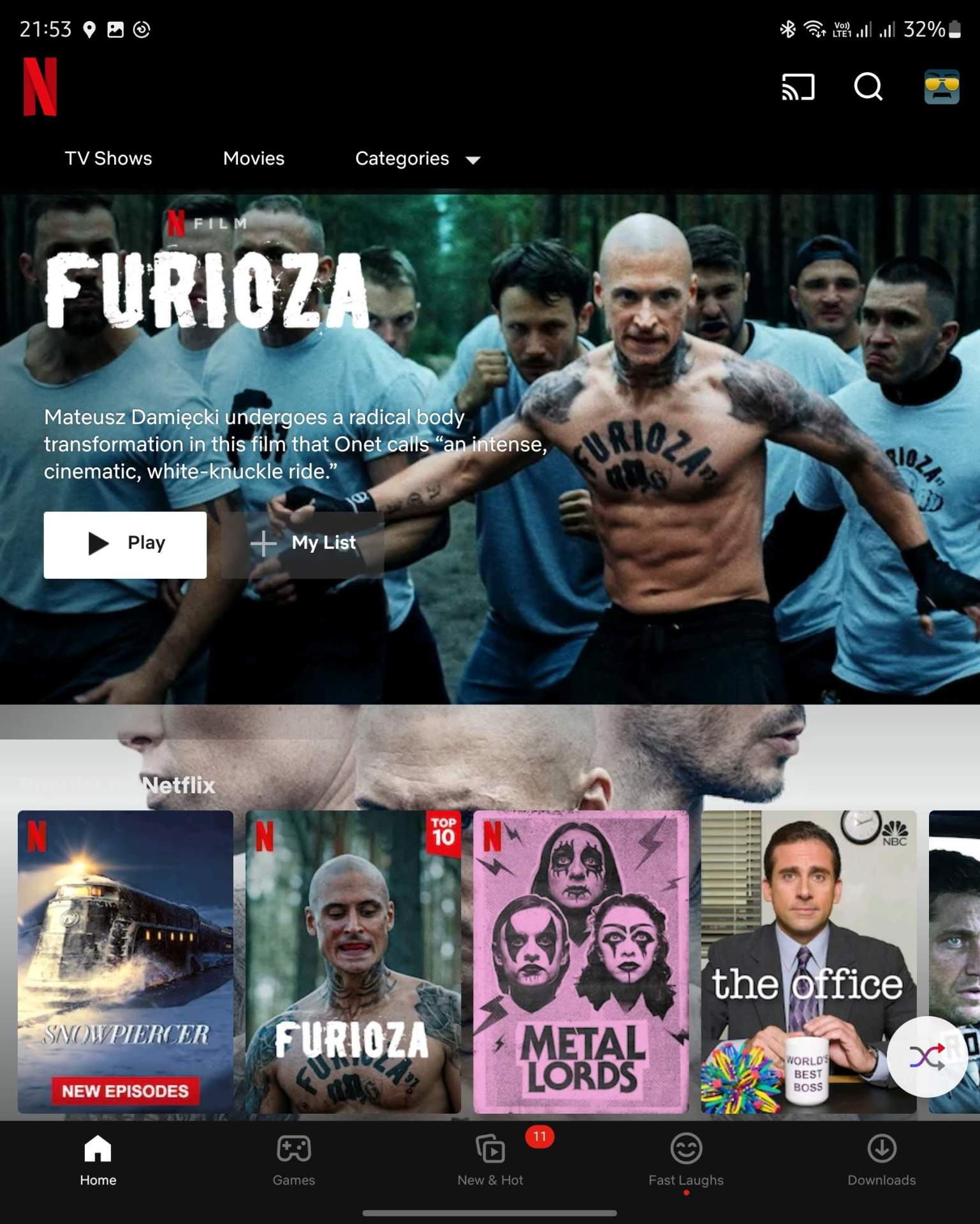  Netflix katalog na Android telefonu - Netflix 
