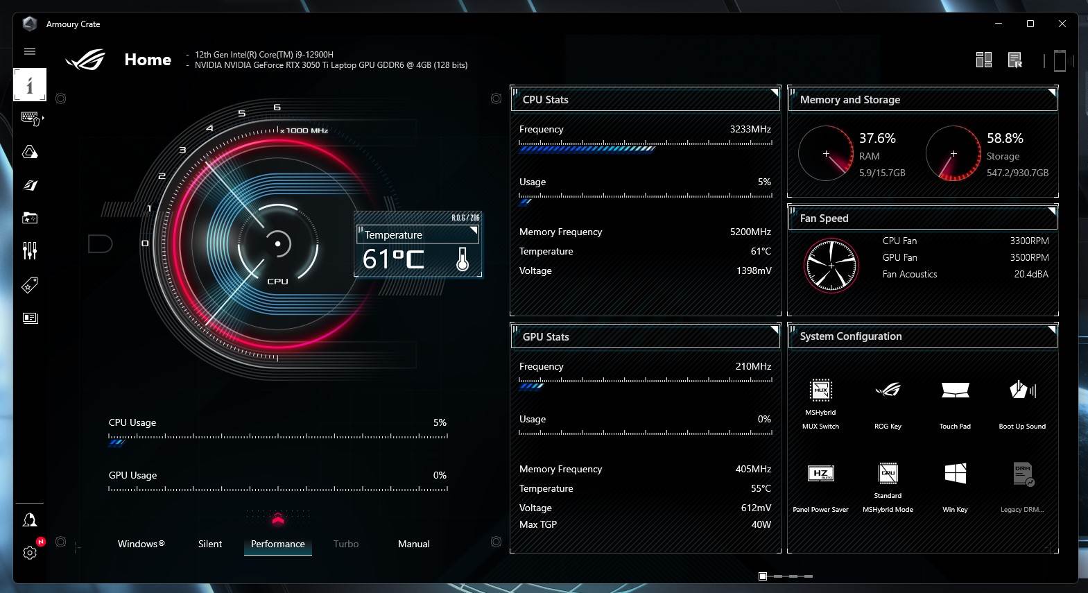 ASUS Armoury Crate   ASUS Armoury Crate