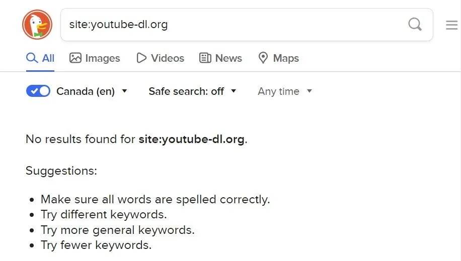  DuckDuckGo zabrana piraterije i torenata - DuckDuckGO 
