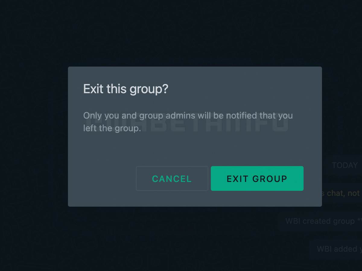 Whatsapp napuštanje grupa   Whatsapp napuštanje grupa
