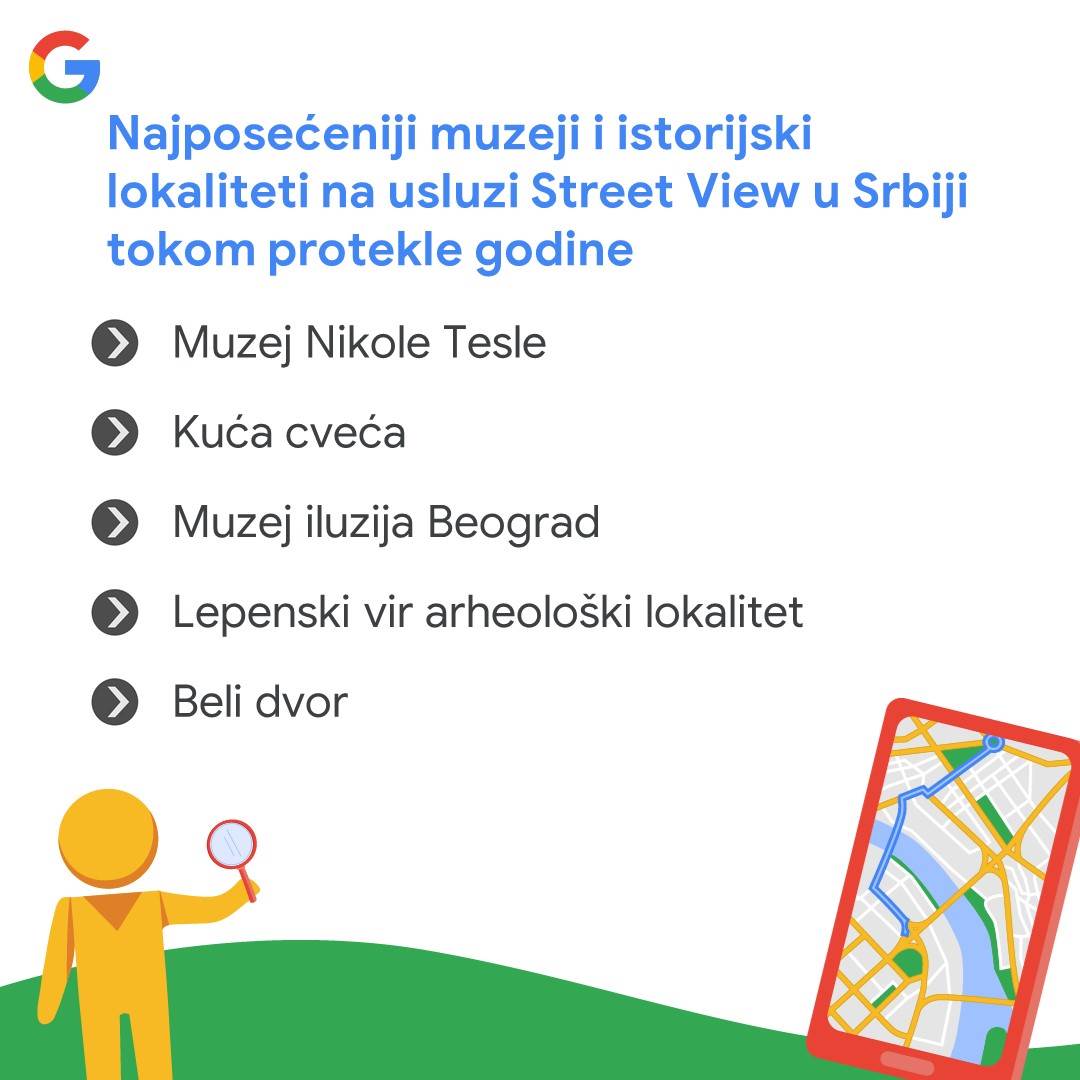  Najposećeniji muzeji i istorijski lokaliteti na usluzi Street View u Srbiji .jpg - Google 