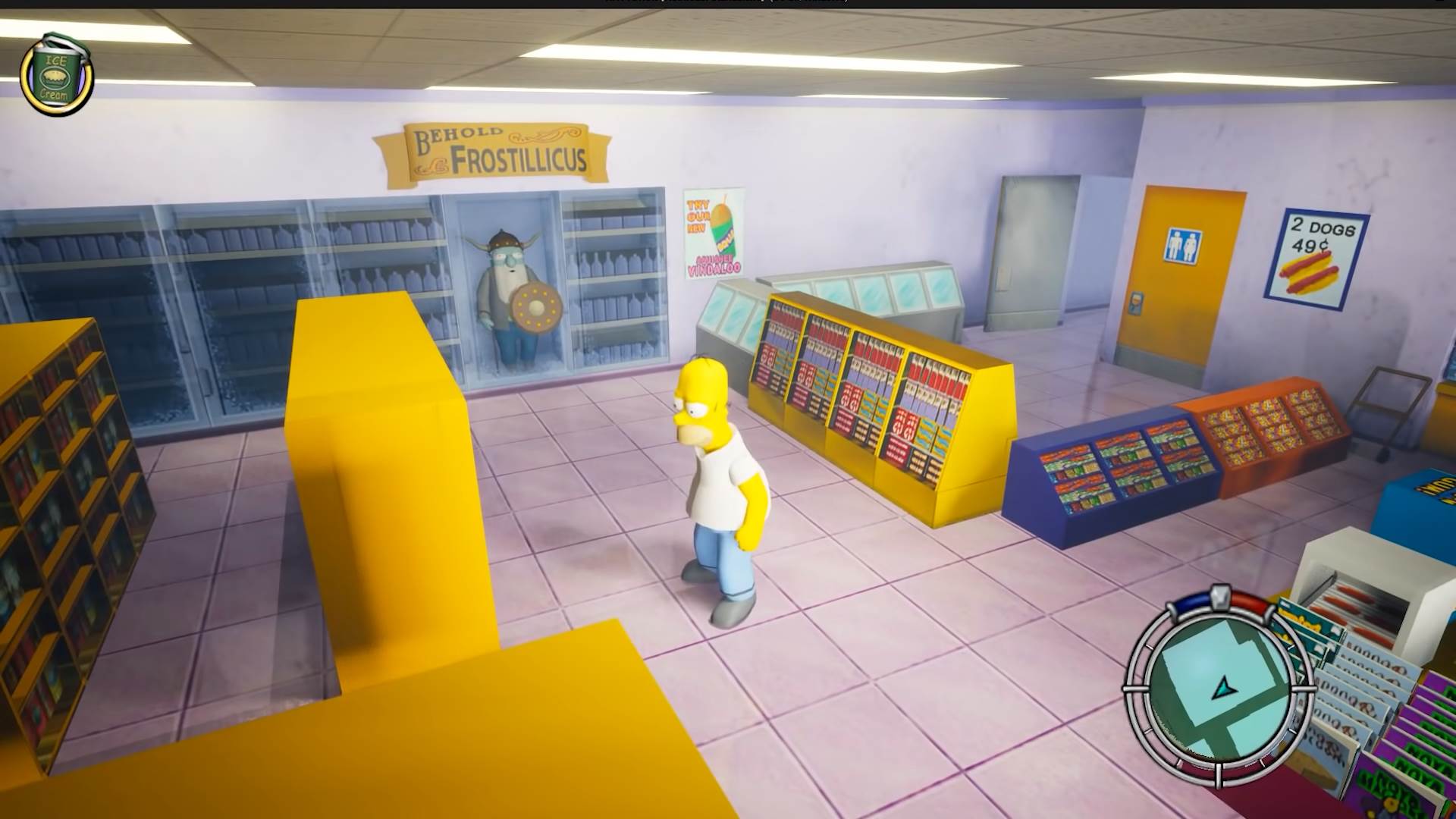 Simpsons Hit and run 5.png - YouTube / reubs / Screenshot   Simpsons Hit and run 5.png - YouTube / reubs / Screenshot