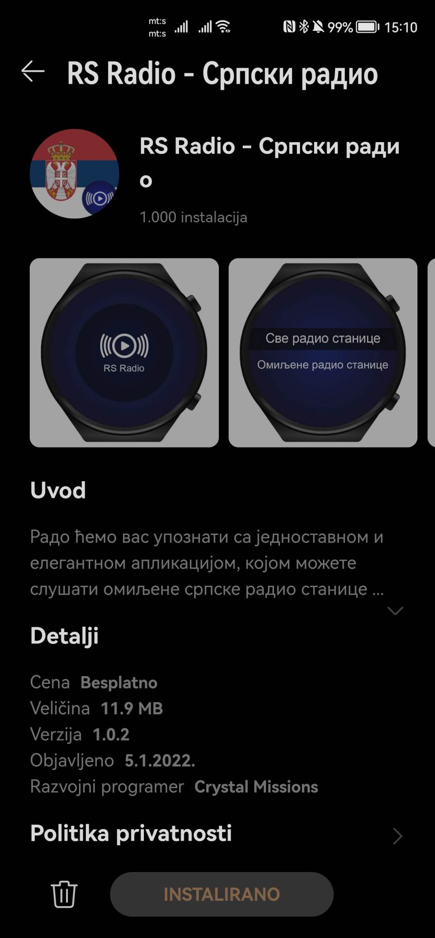  Huawei Watch GT 3 Pro aplikacije  (2).jpg - SmartLife / Marko Čavić 