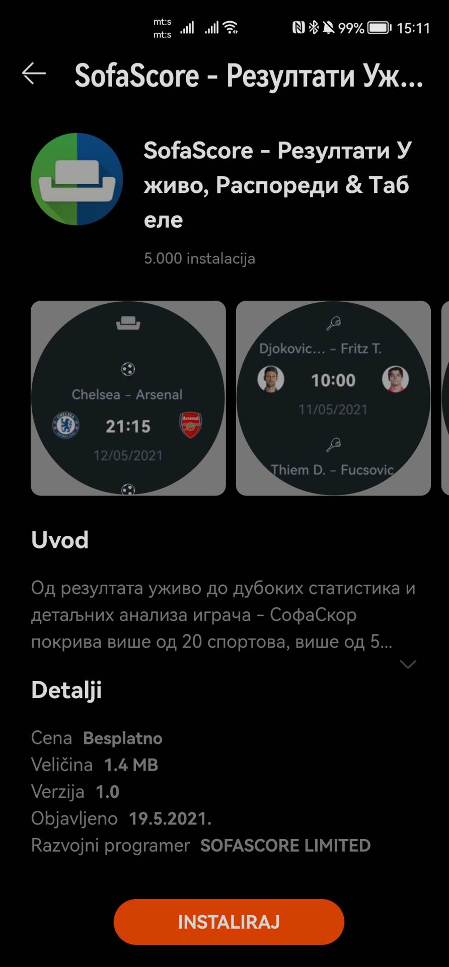  Huawei Watch GT 3 Pro aplikacije  (5).jpg - SmartLife / Marko Čavić 