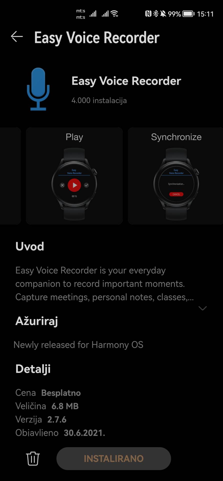  Huawei Watch GT 3 Pro aplikacije  (7).jpg - SmartLife / Marko Čavić 