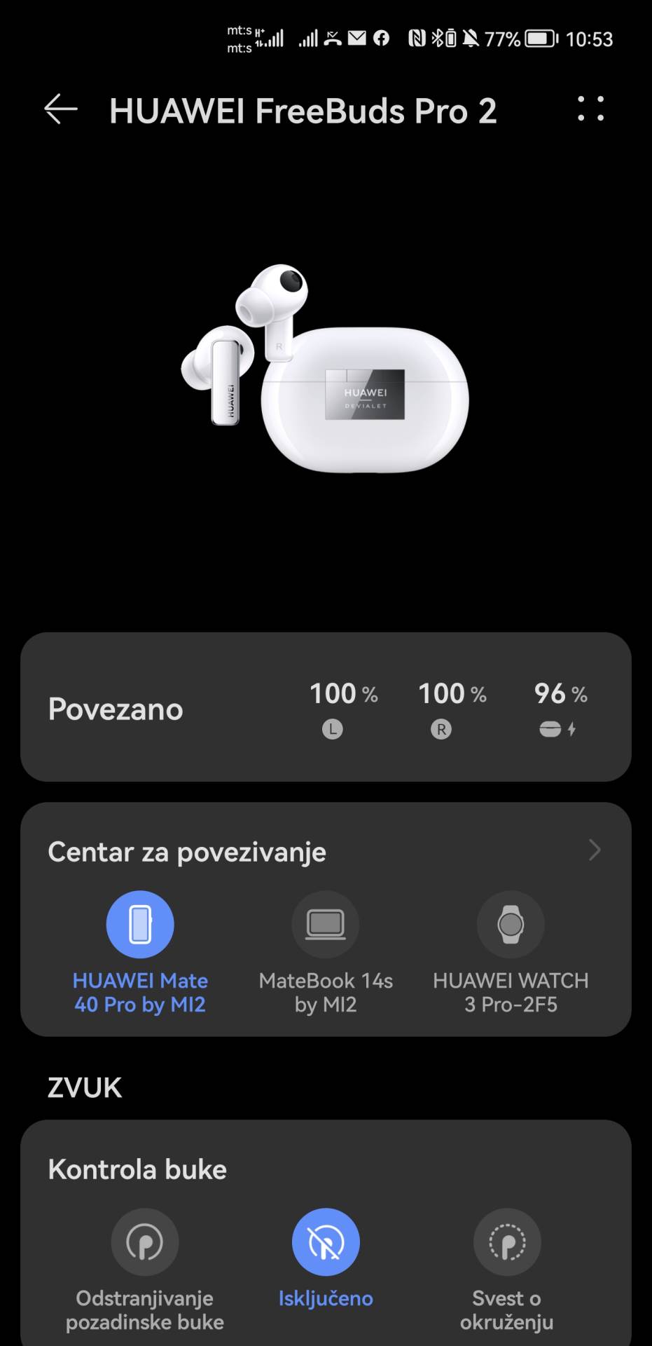  Huawei FreeBuds Pro 2 slušalice Huawei AI Life aplikacija (4).jpg - SmartLife / Marko Čavić 