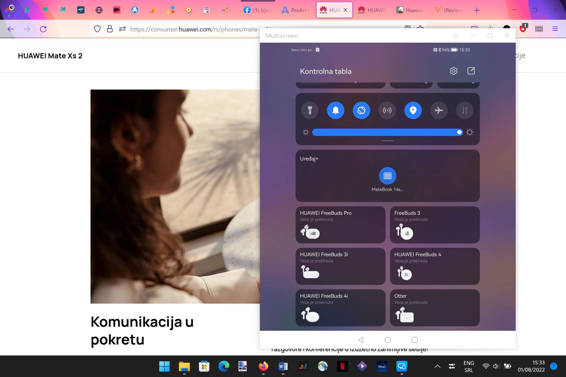  Huawei Multi-Screen Collaboration laptop i telefon 1.jpg - SmartLife / Marko Čavić 