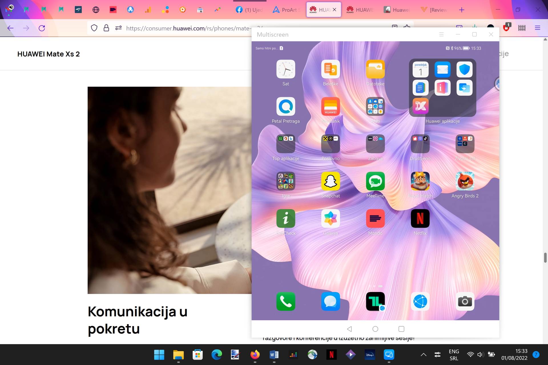  Huawei Multi-Screen Collaboration laptop i telefon 2.jpg - SmartLife / Marko Čavić 