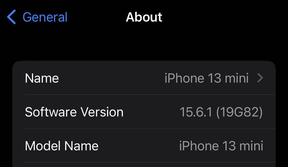 iOS 15.6.1   iOS 15.6.1