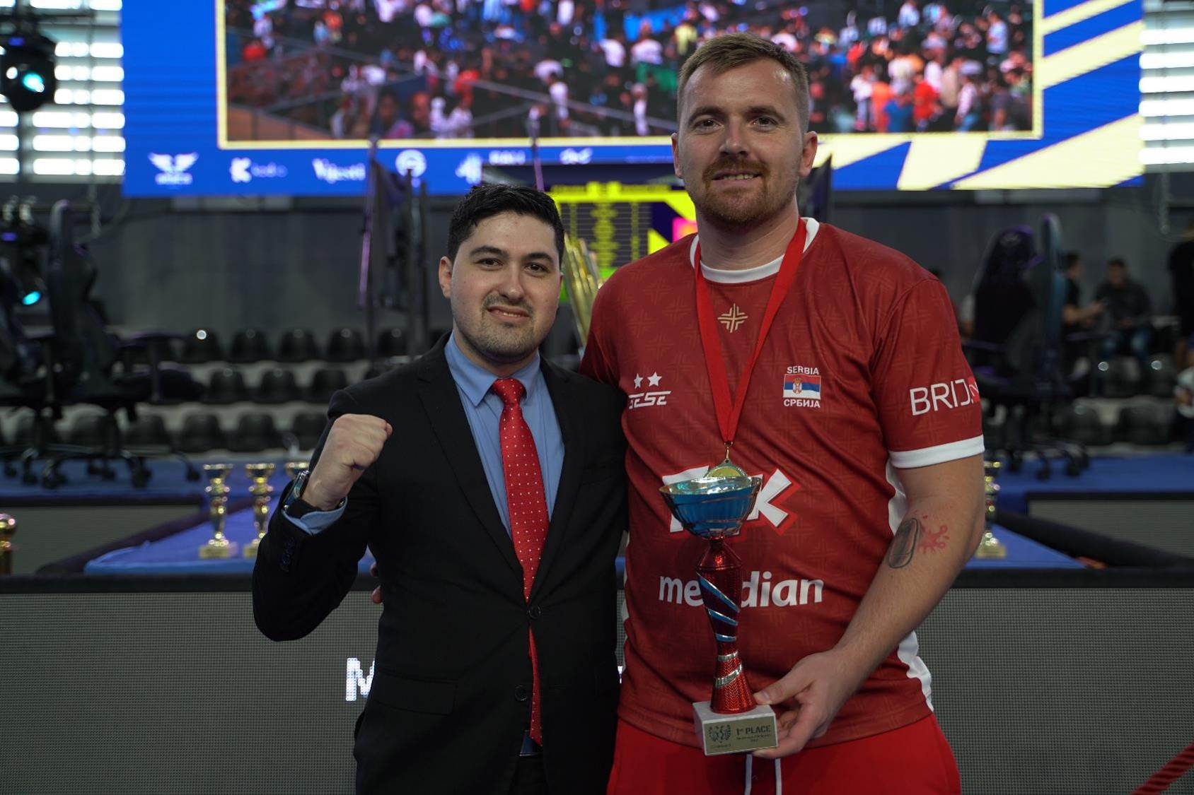 Ido Brosh, Predsednik Evropske Esport Federacije i naš šampion Marko Roksić.jpg - Srpski Esports   Ido Brosh, Predsednik Evropske Esport Federacije i naš šampion Marko Roksić.jpg - Srpski Esports