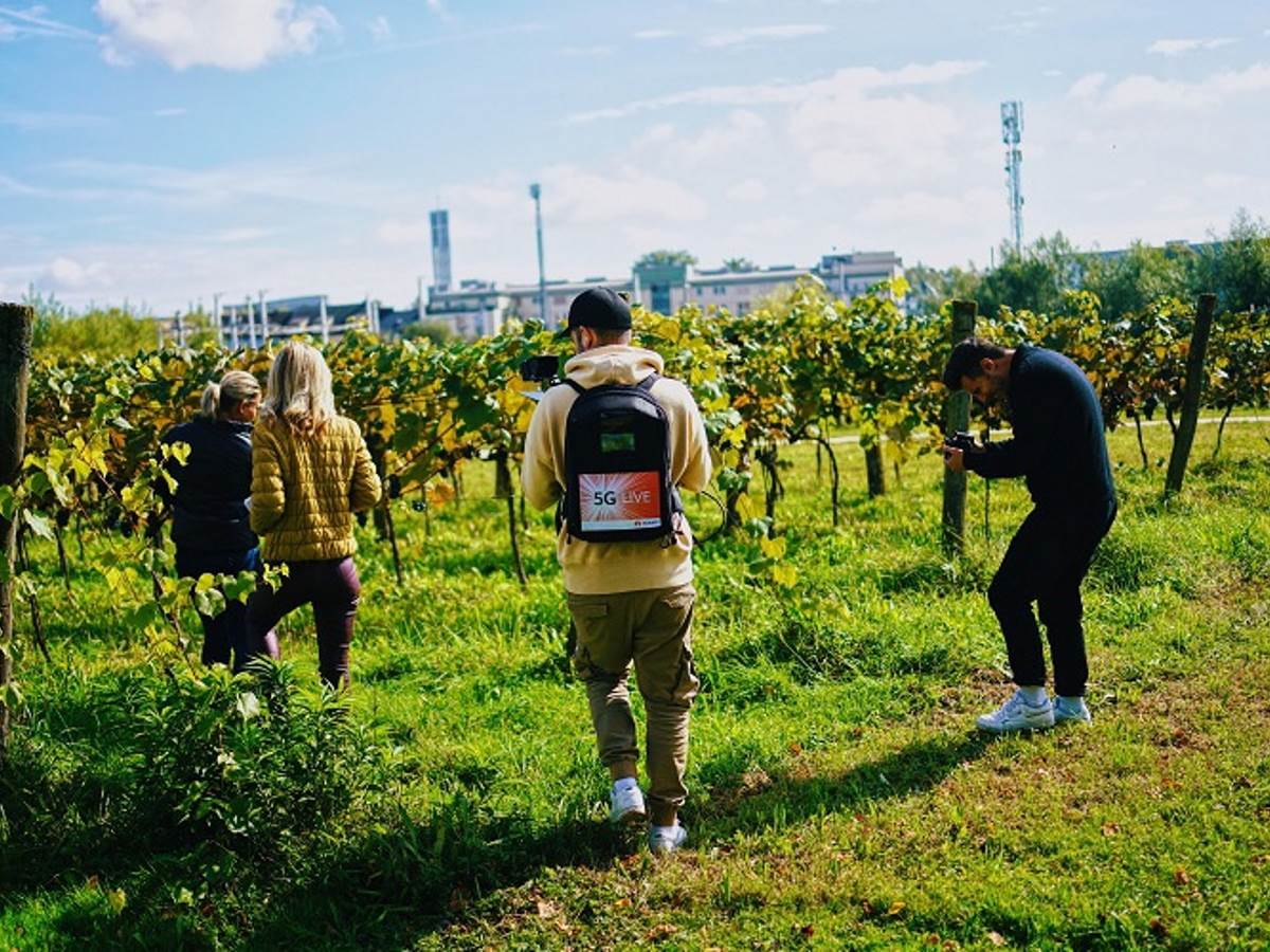  5G smart farming tour hosted at the Nussböckgut vineyard in Linz, Austria.jpg 