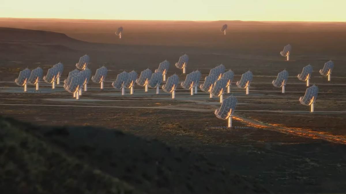  Square Kilometre Array 0-7 screenshot.png - YouTube / Department of Industry, Science and Resources 