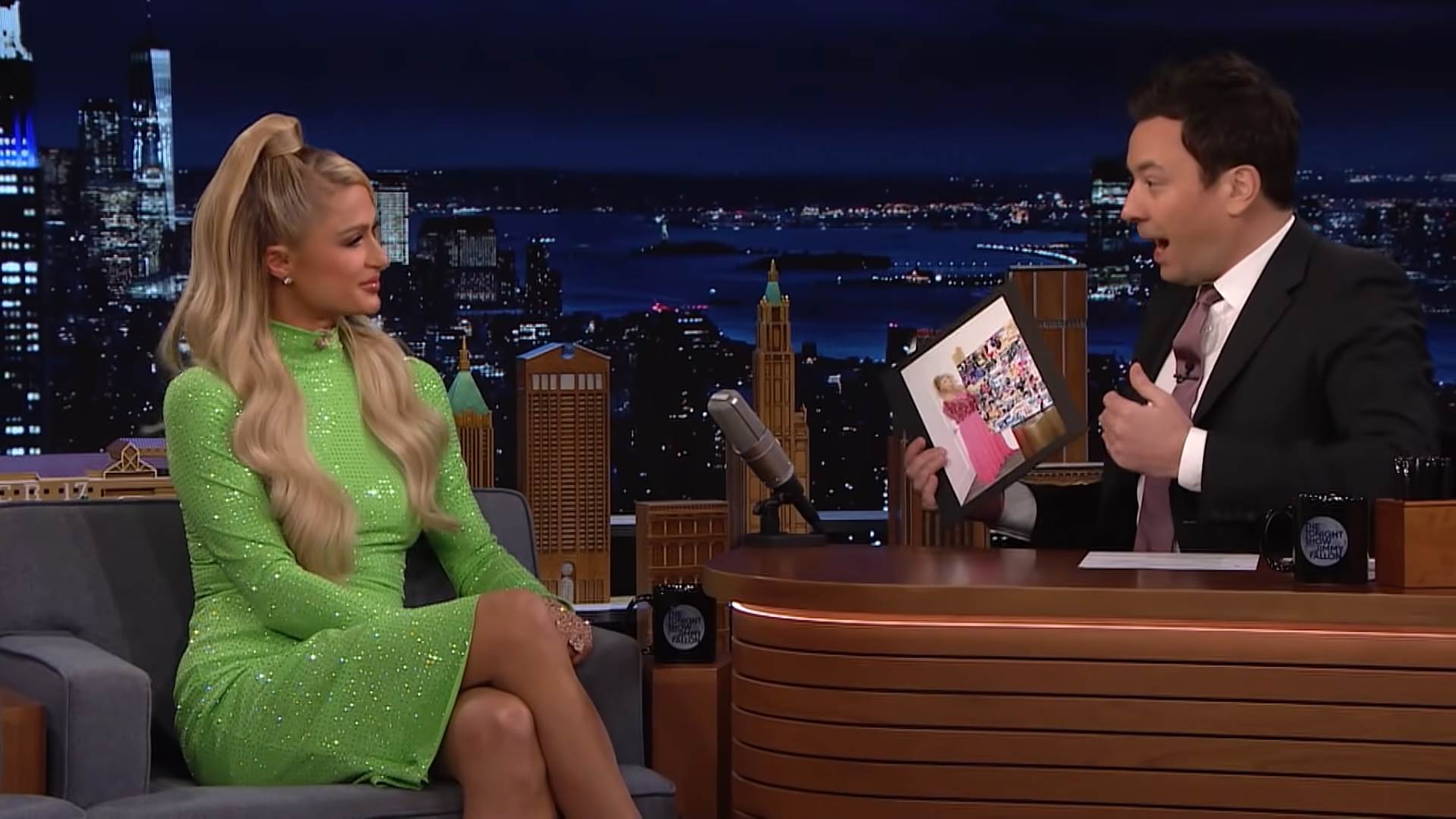  Paris Hilton Surprises Tonight Show Audience Members By Giving Them Their Own NFTs _ Tonight Show 6-6 screenshot.png - YouTube / The Tonight Show Starring Jimmy Fallon 