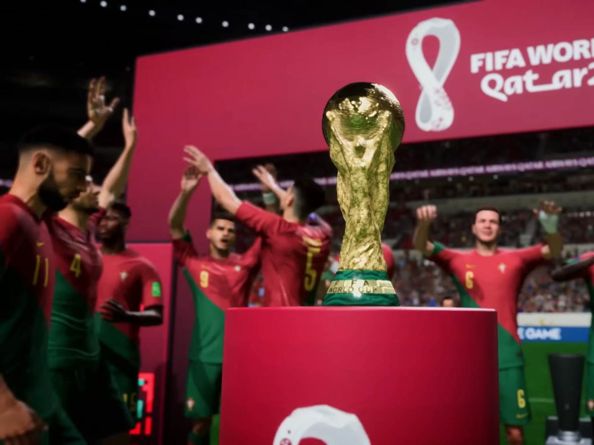  FIFA 23 _ Official FIFA World Cup Deep Dive Trailer 1-17 screenshot.png - YouTube / EA Sports FIFA / Screenshot 