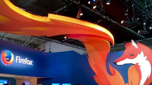  Firefox štand na MWC 2014 sajmu. 
