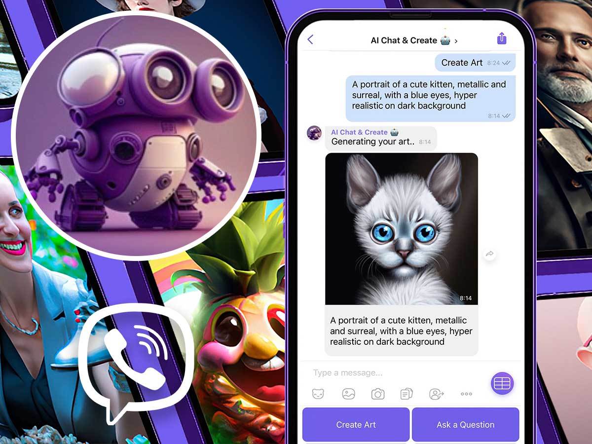  Viber AI Chat & Create veštačka inteligencija čet bot 
