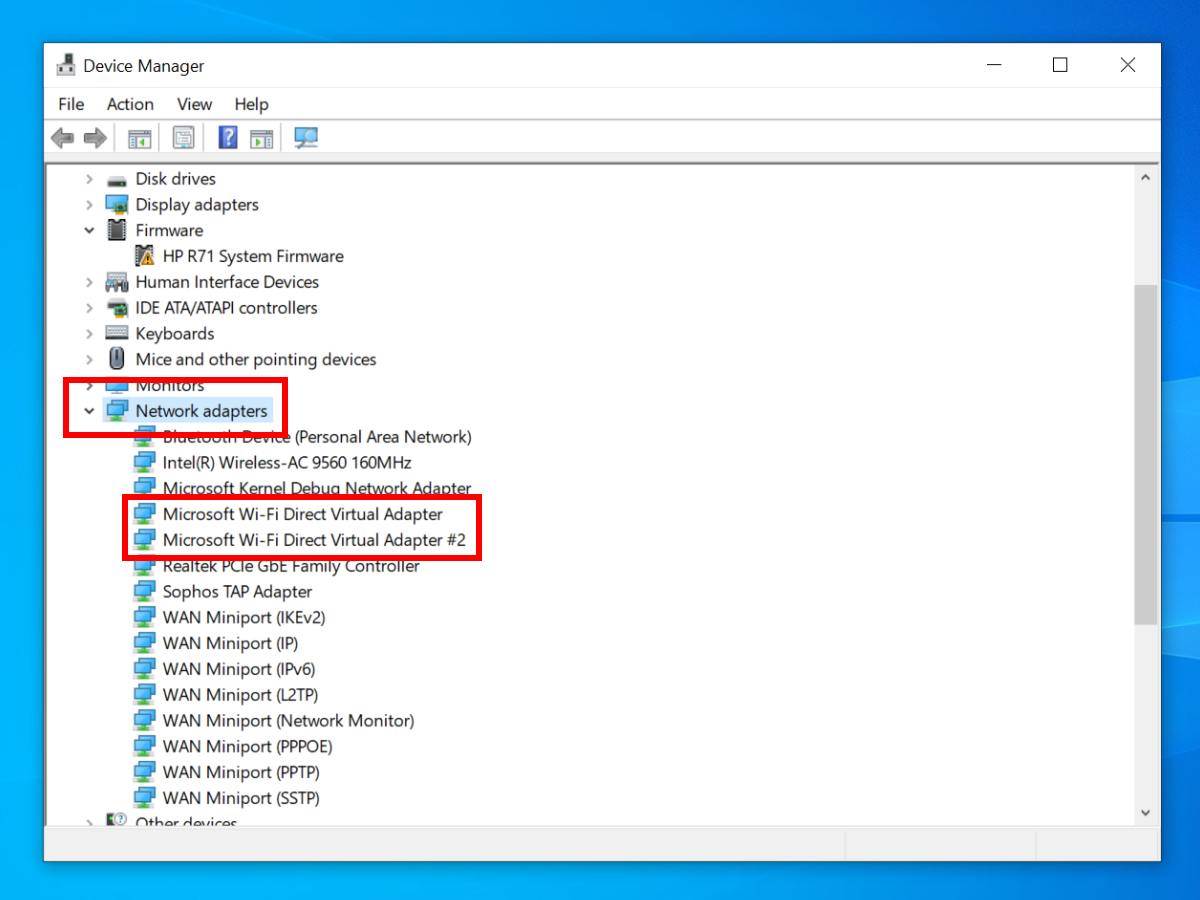 Network adapters   Network adapters