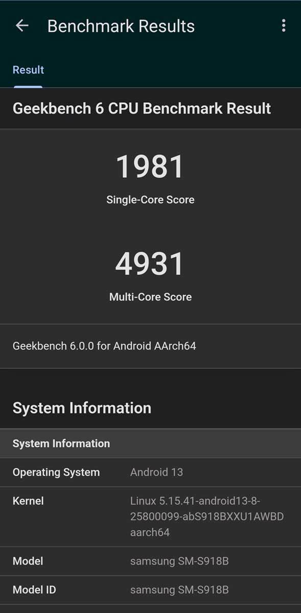  Galaxy S23 Ultra performanse 3 